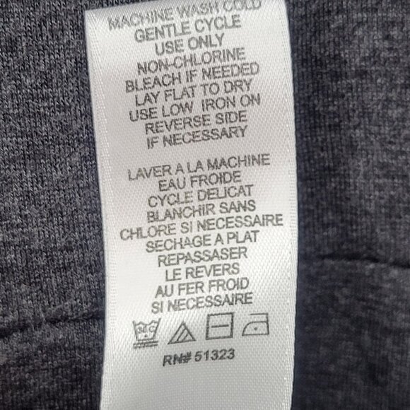 CeCe Cynthia Steffe Heather Gray 1/2 Sleeve Gathered Side Dress Size S - Picture 8 of 8